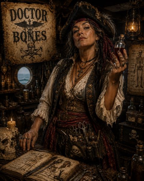 Doctor Bones, Ship’s doctor aboard the Sea Raven