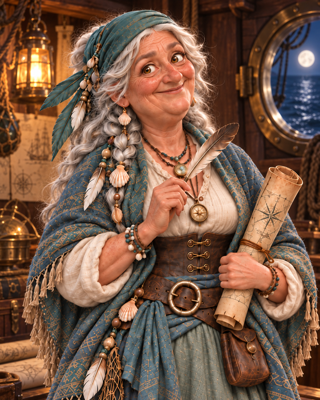 Granny Gull, Crew storyteller aboard the Sea Raven