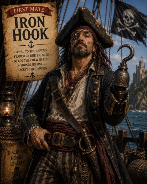 Iron Hook, First mate aboard the Sea Raven