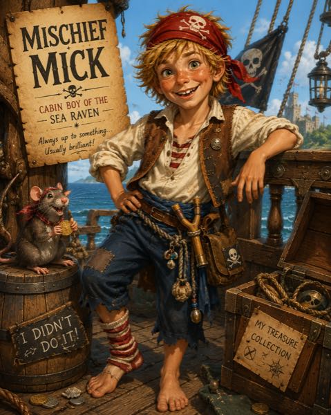 Mischief Mick, Cabin boy aboard the Sea Raven